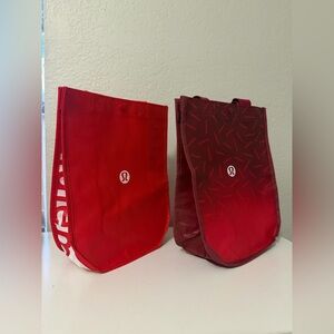 lululemon athletica Red and Burgundy Bags